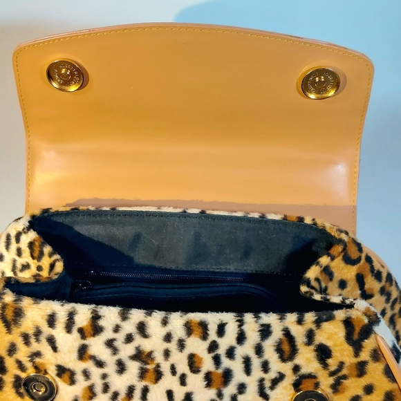 Unbranded designer inspired leopard print studded handbag, NWOT - Picture 6 of 10